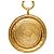 Collana con pendente a medaglione Rue Cambon Chanel placcata oro D'oro - vista 3