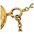 Collana con pendente a medaglione Rue Cambon Chanel placcata oro D'oro - vista 4