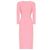 Vestido sheath Veronica Beard rosa con mangas abullonadas