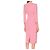 Vestido sheath Veronica Beard rosa con mangas abullonadas - vista 5