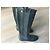 Botas altas Chanel en cuero negro - vista 6