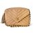 Chanel Bolsa Camera Bijoux Chevron Caviar Bege