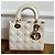 Borsa Christian Dior Lady Dior My ABCDior in pelle bianca Bianco - vista 2