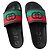 Sandali Slide Gucci Nero Rosso Verde