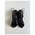 Botines de cuero plisado Gucci Marrón oscuro - vista 3