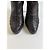 Botines de cuero plisado Gucci Marrón oscuro - vista 4