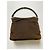 Borsa Gucci Bamboo in tela marrone - vista 4