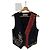 John Galliano Gilet a righe nere ornato da ricami e pizzo rosso Nero Multicolore D'oro