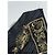 John Galliano Gilet a righe nere ornato da ricami e pizzo rosso Nero Multicolore D'oro - vista 3
