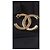 Broche Logo CC Chanel Negro Gold hardware - vista 8