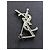 Spilla Yves Saint Laurent Cassandre effetto coccodrillo Silver hardware - vista 4