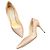 Décolleté in pelle con punta a spillo Jimmy Choo Beige