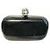 Clutch Alexander McQueen chiusura a teschio Nero - vista 12