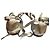 Sandali Gladiator Prada in pelle nappa argento