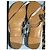 Sandali Gladiator Prada in pelle nappa argento - vista 3