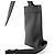 Borsa a mano Loewe Body Bag Vertical T-Pocket in pelle Nero - vista 3