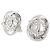 Orecchini a clip Chanel con strass Argento - vista 2