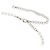 Collana di perle finte Chanel Argento Bianco - vista 5
