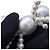 Collana di perle finte Chanel Argento Bianco - vista 6