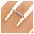Autre Marque Tiffany Band Ring aus Platin mit Diamant - Ansicht 5