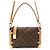 Bolso Louis Vuitton Monogram Side Trunk MM Castaño Monograma