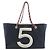 Chanel 18643 Handtasche Lammleder und Canvas Marine Rot Weiß Marineblau - Ansicht 2