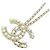 Chanel AB0124 Halskette Weiß Golden