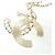 Chanel AB0124 Halskette Weiß Golden - Ansicht 3