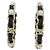 Pendientes de botón Chanel AB2674 Negro Blanco - vista 2