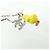 Collana Chanel ABH518 Argento Giallo - vista 4
