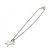 Collana Chanel ABI070 Argento e Bianco - vista 2