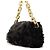 Borsa Bottega Veneta nera - The Chain Pouch Shearling Nero - vista 2