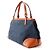 Borsa Tote Gucci in marrone e blu navy - vista 2