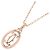 Collana Cartier Double C Diamanti in Oro Rosa 18K D'oro - vista 3