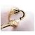 Van Cleef & Arpels Alhambra Ohrstecker Weiß Golden - Ansicht 5