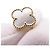 Van Cleef & Arpels Alhambra Ohrstecker Weiß Golden - Ansicht 7