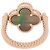 Anello reversibile Alhambra Van Cleef & Arpels Marrone D'oro - vista 4