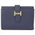 Hermès Portafoglio Hermes Bearn Combination Verso Blu