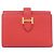 Portafoglio Hermès Bearn Combination Rosso