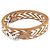 Hermès Hermes Sangle Zigzag Strap Castaño Blanco Dorado