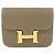 Hermès Cartera Hermes Constance Slim Gris pardo