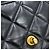 Borsa a tracolla con catena Chanel Black Matelassé Nero - vista 10