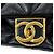 Borsa a tracolla con catena Chanel Black Matelassé Nero - vista 14