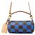 Borsa a tracolla Louis Vuitton Damier Pop Soft Polochon Blu Damier ebene