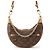 Sac à épaule Louis Vuitton Monogram Loop Beige Monogramme