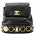Chanel Matelassé Rucksack aus schwarzem Leder