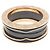 Bulgari Anillo Bvlgari B.zero1 de 2 bandas Negro Dorado - vista 2