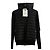 Giacca Ibrida Moncler Nera in Maglia e Nylon Nero