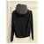 Giacca Ibrida Moncler Nera in Maglia e Nylon Nero - vista 15