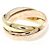 Anello Cartier Trinity in oro rosa bianco e giallo 18K